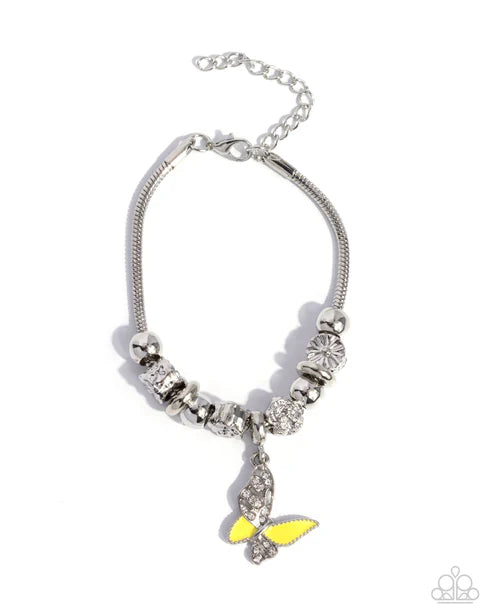 Paparazzi ♥ Luminescent Landing - Yellow ♥ Bracelet