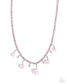 Paparazzi ♥ Shimmery Safeguard - Pink ♥ Necklace