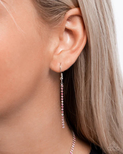 Paparazzi ♥ Shimmery Safeguard - Pink ♥ Necklace