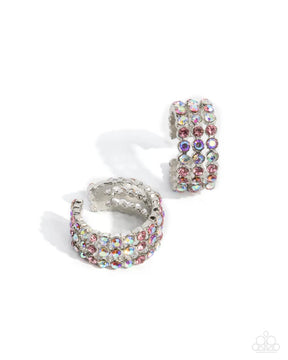 Paparazzi ♥ Iridescent Influence- Pink ♥ Post Earrings