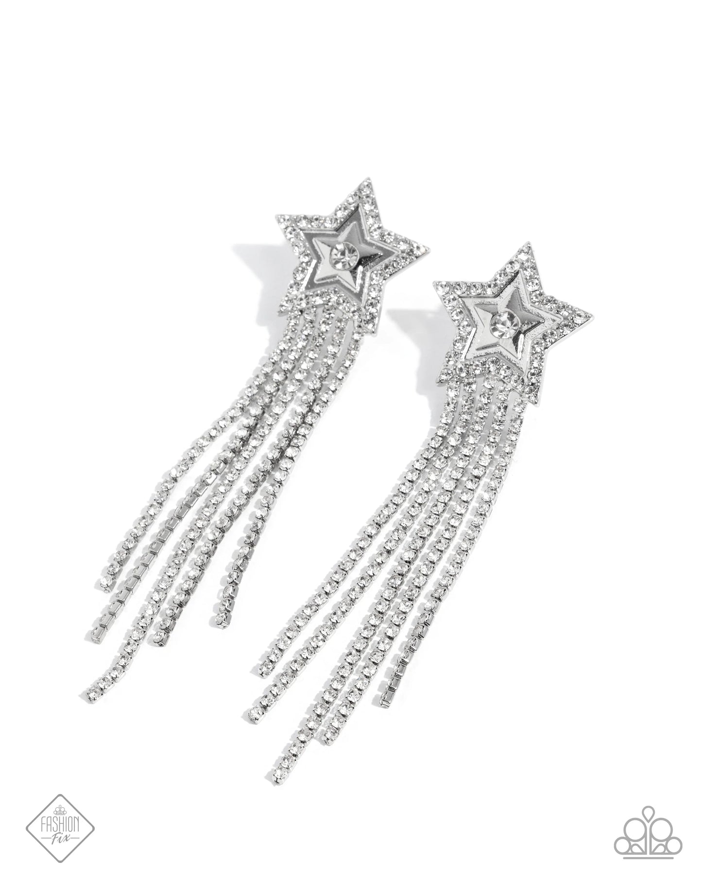Paparazzi ♥ Currently Cosmic - White ♥ Post Earrings