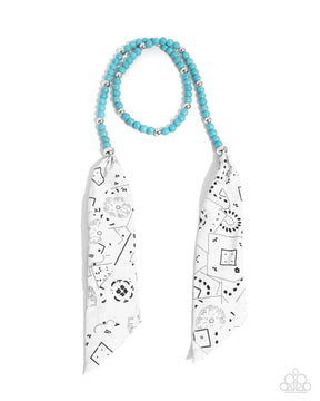 Paparazzi ♥ Bandana Ballad - Blue ♥ Necklace