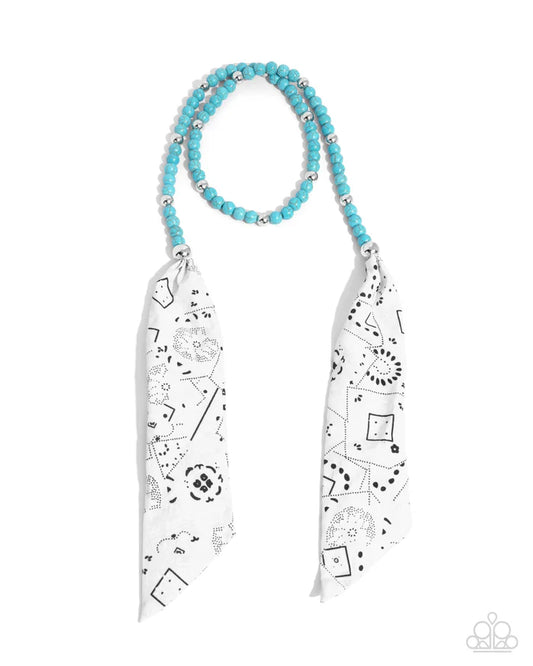 Paparazzi ♥ Bandana Ballad - Blue ♥ Necklace