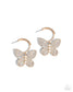 Paparazzi ♥ Butterfly Boundary - Gold ♥ Earrings