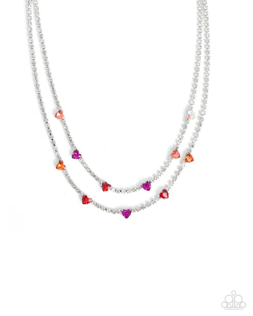 Paparazzi ♥ Courting Closeness - Red ♥ Necklace