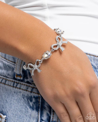 Paparazzi ♥ Coquette Caliber - White ♥ Bracelet