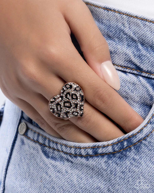 Paparazzi ♥ Cheetah Cameo - Copper ♥ Ring