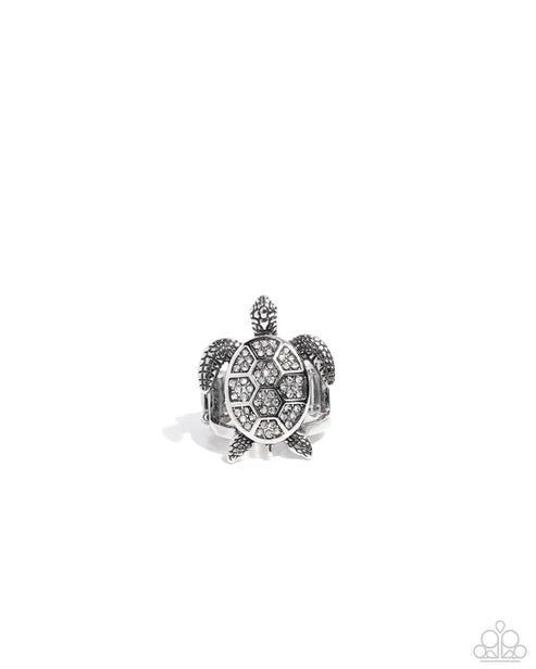 Paparazzi ♥ Turtle Triumph - Silver ♥ Ring