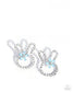 Paparazzi ♥ Bunny Backdrop - Blue ♥ Post Earrings