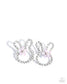 Paparazzi ♥ Bunny Backdrop - Pink ♥ Post Earrings