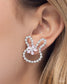 Paparazzi ♥ Bunny Backdrop - Pink ♥ Post Earrings