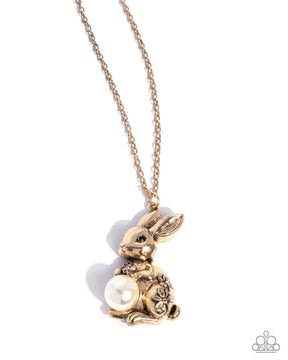 Paparazzi ♥ Easter Bunny - Gold ♥ Necklace