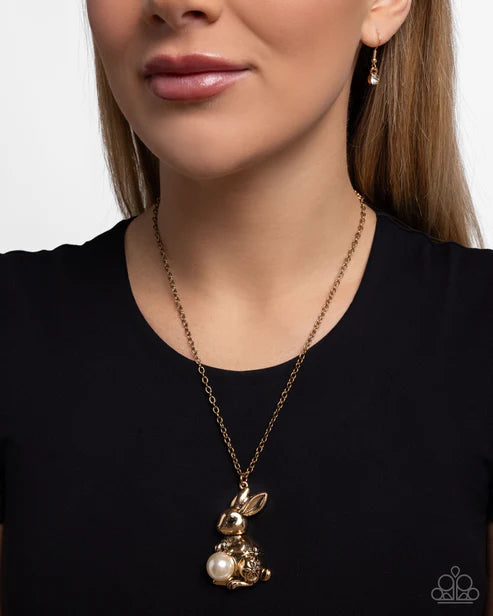 Paparazzi ♥ Easter Bunny - Gold ♥ Necklace