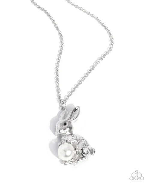Paparazzi ♥ Easter Bunny - White ♥ Necklace