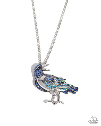 Paparazzi ♥ Radiant Raven - Blue ♥ Necklace