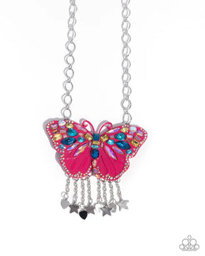 Paparazzi ♥ Mayoral Monarch - Pink ♥ Necklace