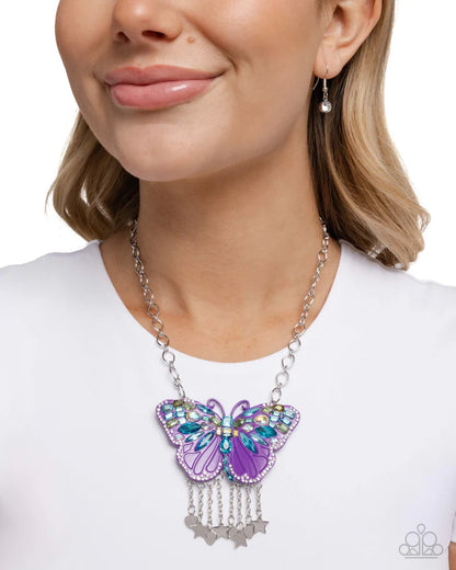 Paparazzi ♥ Mayoral Monarch - Purple ♥ Necklace