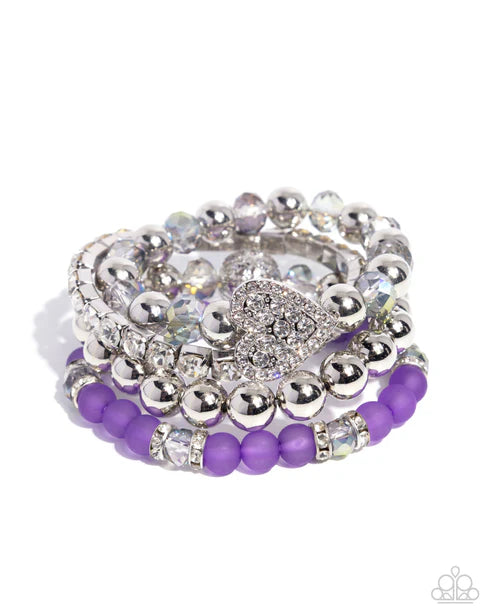 Paparazzi ♥ Poetically Plush - Purple ♥ Bracelet
