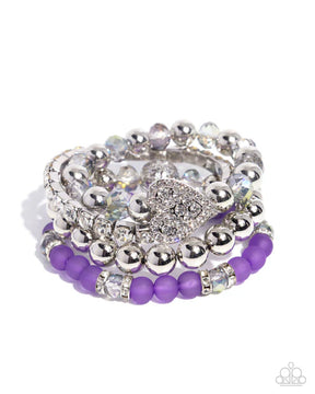 Paparazzi ♥ Poetically Plush - Purple ♥ Bracelet