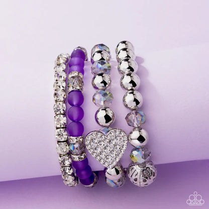 Paparazzi ♥ Poetically Plush - Purple ♥ Bracelet