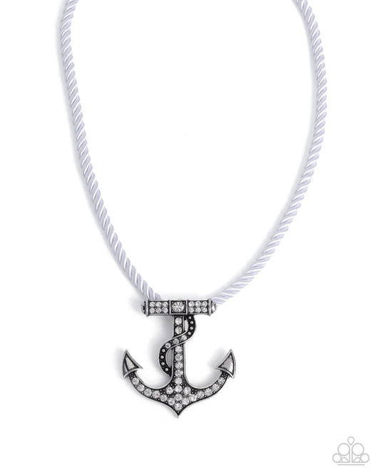 Paparazzi ♥ Anchored Allure - White ♥ Necklace