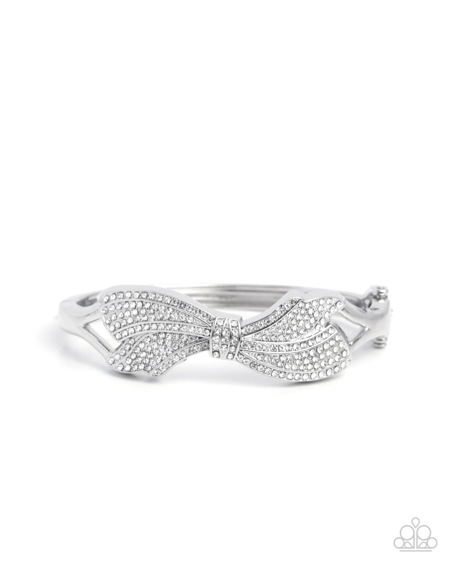 Paparazzi ♥ Blissful Bow - White ♥ Bracelet