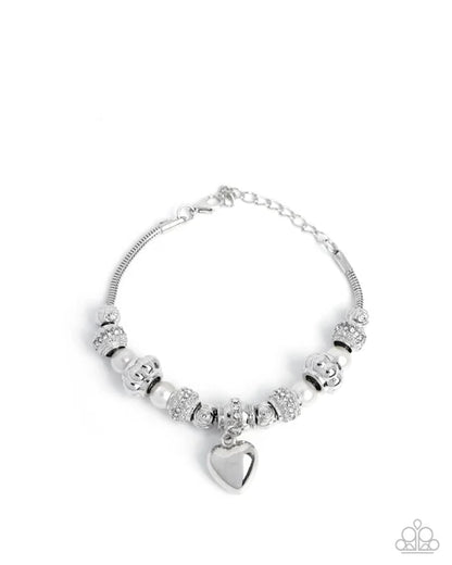 Paparazzi ♥ Pensive Polish - White ♥ Bracelet