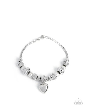 Paparazzi ♥ Pensive Polish - White ♥ Bracelet