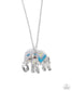 Paparazzi ♥ Educated Elephant - Blue ♥ Necklace