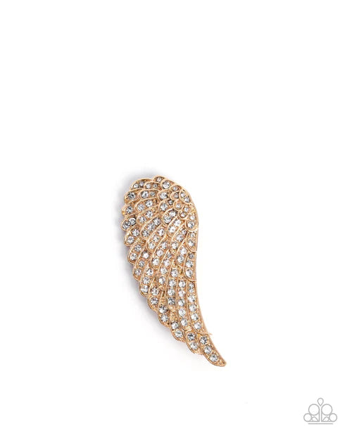 Paparazzi ♥ Angelic Affection - Gold ♥ Brooch