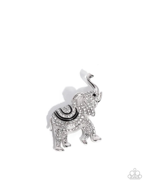 Paparazzi ♥ Elephant Embrace - Black ♥ Brooch