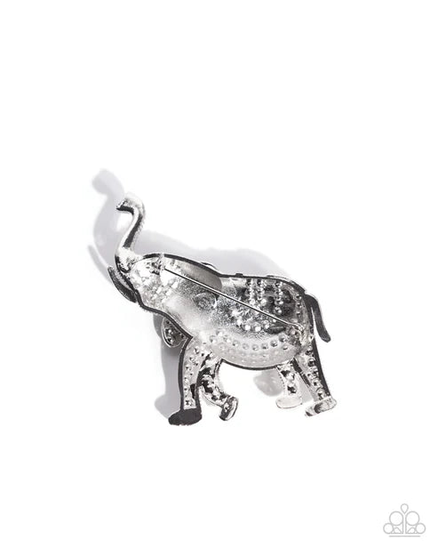 Paparazzi ♥ Elephant Embrace - Black ♥ Brooch