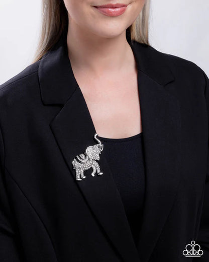 Paparazzi ♥ Elephant Embrace - Black ♥ Brooch