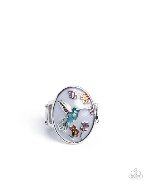Paparazzi ♥ Hummingbird Hope - White ♥ Ring