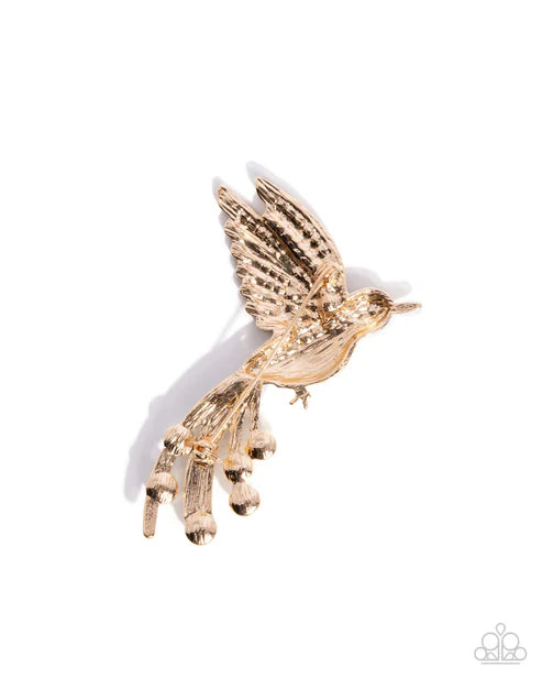 Paparazzi ♥ Hummingbird Homage - Green ♥ Brooch