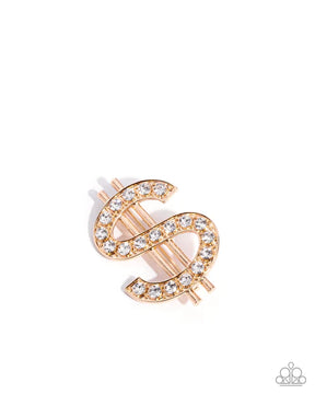Paparazzi ♥ Raking in the Bling - Gold ♥ Brooch