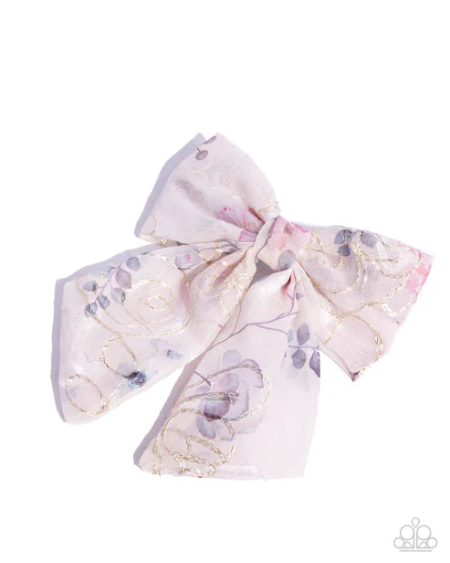 Paparazzi ♥ BOW Together - White ♥ Hair Clip