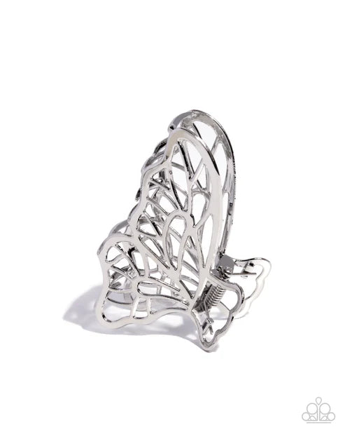 Paparazzi ♥ Gliding Grace - Silver ♥ Hair Clip