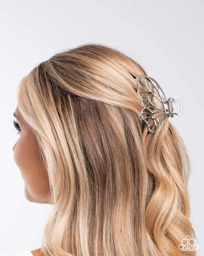 Paparazzi ♥ Gliding Grace - Silver ♥ Hair Clip