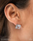 Paparazzi ♥ GLOW Time - White ♥ Post Earrings