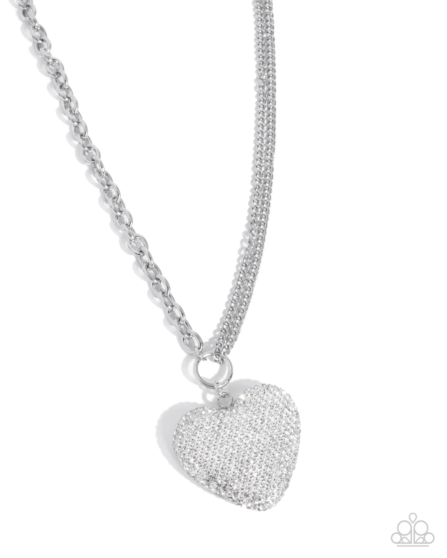 Paparazzi ♥ Refined Romeo - White ♥ Necklace