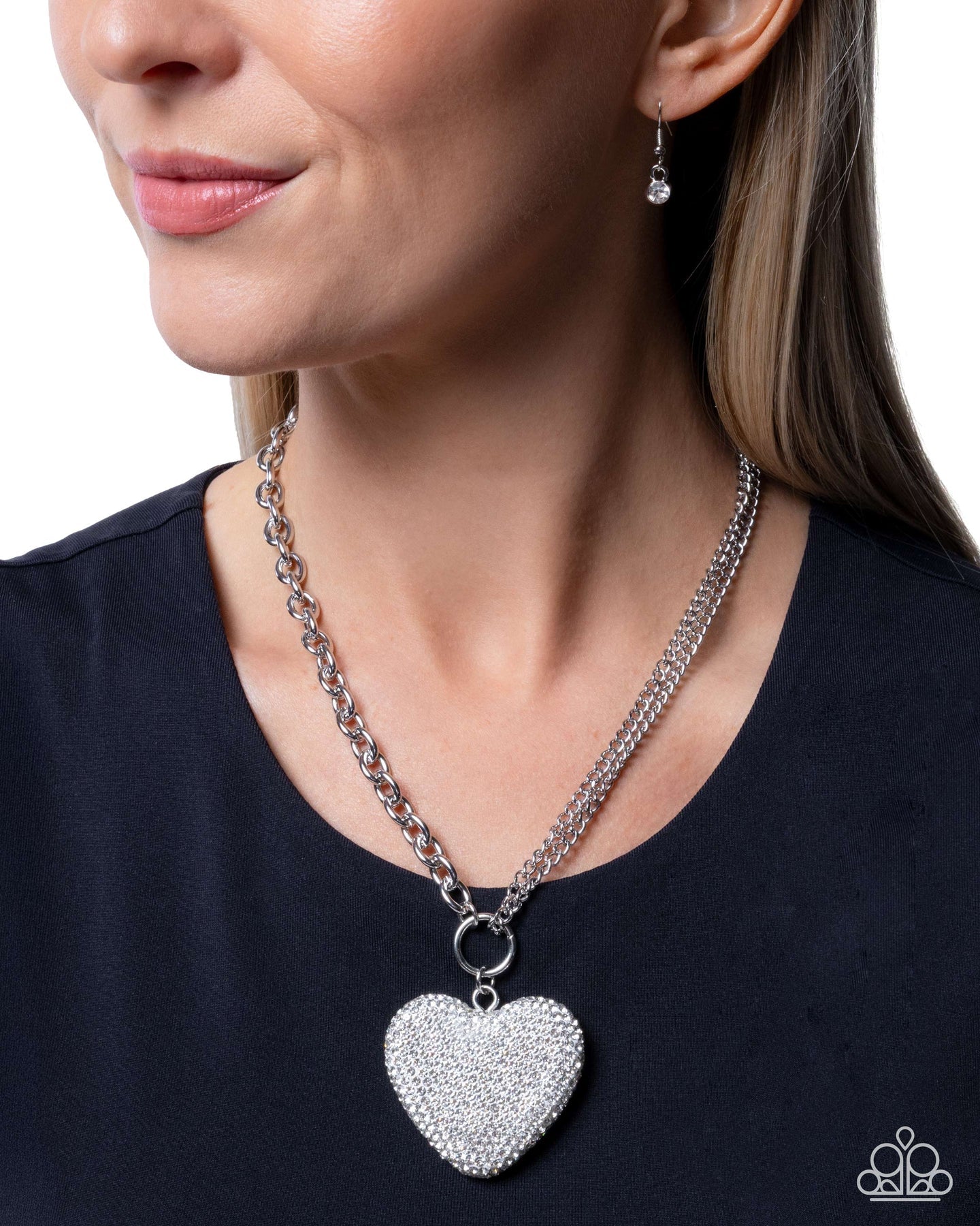 Paparazzi ♥ Refined Romeo - White ♥ Necklace