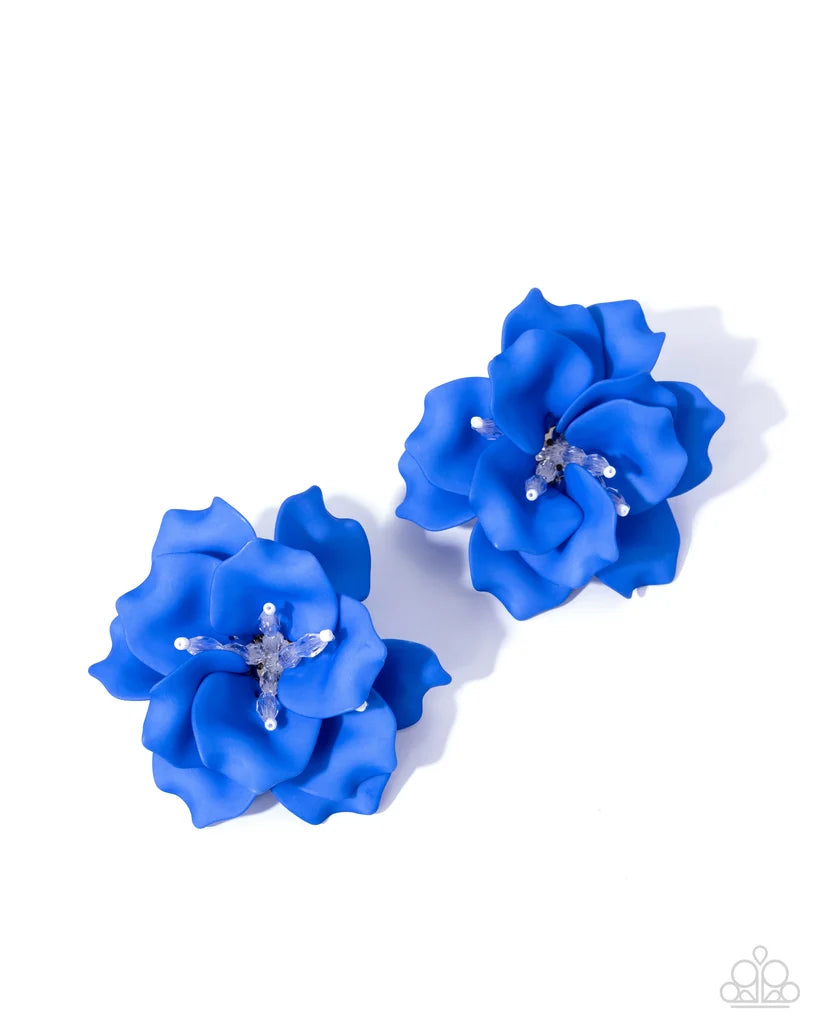 Paparazzi ♥ Balanced Blooms - Blue ♥ Earrings