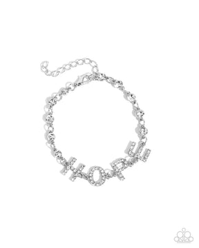 Paparazzi ♥ Honorable Hope - White - ♥ Bracelet