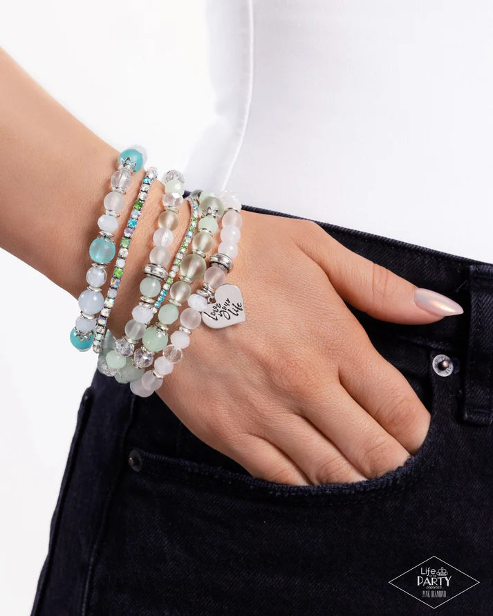 Paparazzi ♥ Optimistic Opulence - Multi ♥ Bracelet